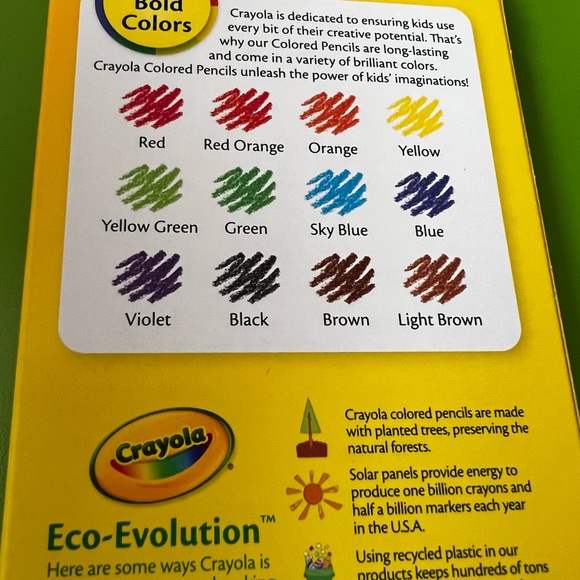 Crayola Colored Pencil ERASABLE set classic colors multi shades assortment new - Picture 2 of 5